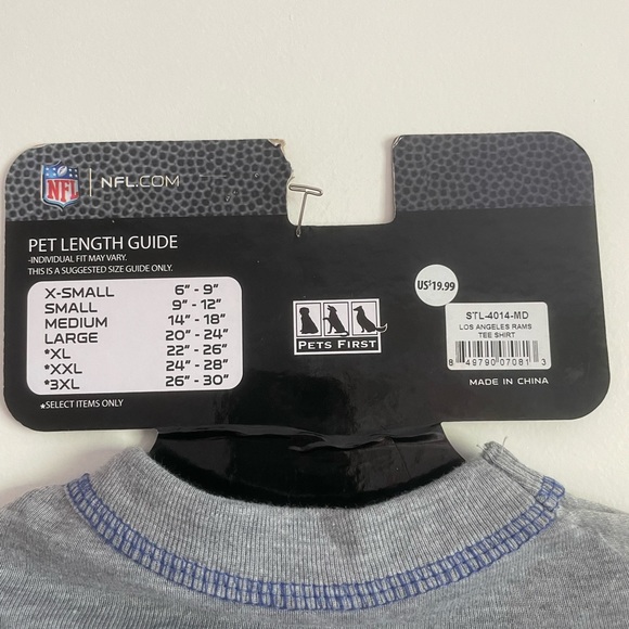 🐶 LA Rams Dog Tee - Picture 4 of 4